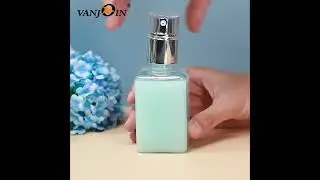 4oz Square Clear PET Bottle with Clectrochemical Silver Lotion Pump