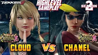 Tekken 8 &ndash; CLOUD (Reina Mishima) vs CHANEL (#3 Ranked Zafina) &ndash; T8 High Level Gameplay!