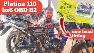  NEW Platina 110  bike head repairing || 2026 new platina 110 || engine fitting full ||
