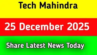 tech mahindra share news today || tech mahindra share news