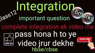 #integration #definte #indefinte multiple rule, partial fraction tanx,secx,cotx,cosecx,logx,hbse12th