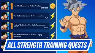 Fortnite Complete Strength Training Quests - Fortnite All Dragon Ball Quests (Day 3)