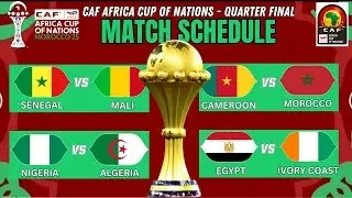 AFCON 2025 quarter final fixture  | Qualified Quarter-Finalist Teams