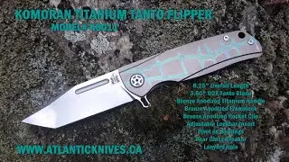 Komoran Titanium Tanto Flipper - Model# K0011