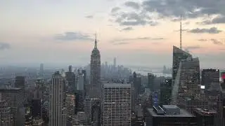 Empire State Building viewed from the Rockefeller centre rainbow room