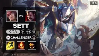Sett Top vs Darius - KR Challenger Patch 11.9