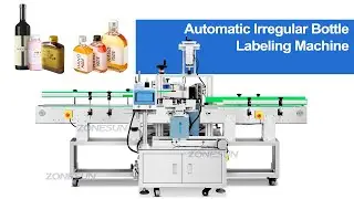 How to Use ZS-SL25 Automatic Irregular Bottle Labeling Machine for Oval & Special Shape Containers