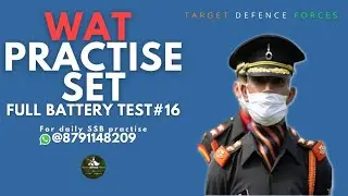 WAT #16||FULL BATTERY PSYCHOLOGY TEST||TARGET DEFENCE FORCES||BEST PLATFORM FOR SSB PREPARATION