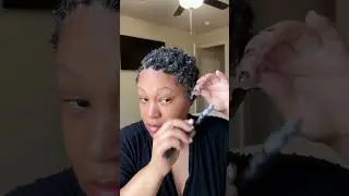 One product wash & go using the Doux mousse def texture foam #bigchop #haircare #shortnaturalhair