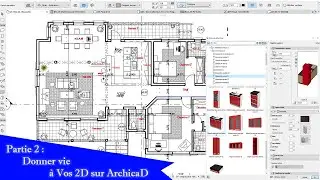 Partie 2: Comment Donner vie à vos 2D sur ArchicaD! Tutoriel complet