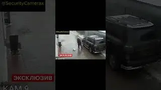 Failed murder attempt! The killer trying to murder the businessman was unsuccessful. #cctv #shorts