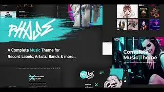 Phase - A Complete Music WordPress Theme for Record Labels and Artists | Themeforest Website
