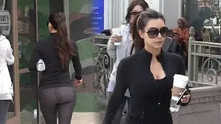 Kim Kardashian Picks Up Starbucks After Bootcamp  [2012]