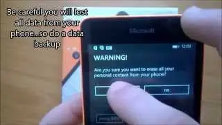 How to Reset Lumia 535 to Factory Settings