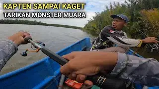 GANASNYA TARIKAN IKAN BESAR MUARA !!! Trolling Di Muara Sungai Mahakam
