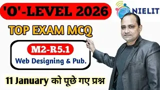 11 January Web Designing & Publishing Tool paper solution | O Level Paper Solution 2026 #olevel