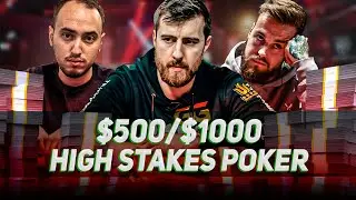 Sunday High Stakes Poker $500/$1000 vBARAk | Limitless | F1poker