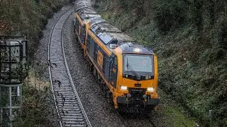 Quadruple header!! 99001+ 99002 On intermodal tests along the Felixstowe branch with 66 301+ 66721