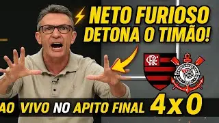 NETO EXPLODIU NO PROGRAMA! 4x0 DO FLAMENGO ESCULACHA O CORINTHIANS!
