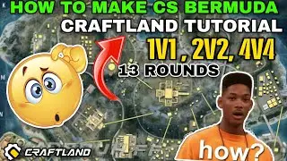 HOW TO MAKE CLASH SQUAD BERMUDA 1V1,2V2, 10V10 IN ANY MODE TUTORIAL FOR CRAFTLAND 🤯 | AFTER OB51