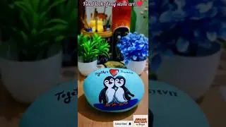 Cute Dolphin Stone Painting | Easy Rock Art Step-by-Step| Diy #shorts #diy #stoneart #recycledart