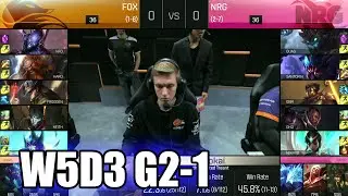 Echo Fox vs NRG eSports | Game 1 S6 NA LCS Summer 2016 Week 5 Day 3 | FOX vs NRG G1 W5D3 1080p