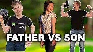 Father Vs. Son Photo Challenge with my Sister