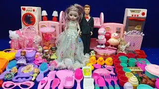 6 Minutes Satisfying with Unboxing Hello Kitty Sanrio Kitchen Set | ASMR Tiny Toys Kitchen Set