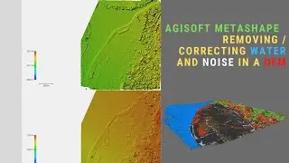 Agisoft Metashape Removing Water Object and Noise Pixels in a DEM