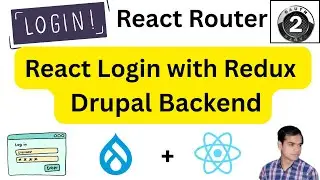 React Login with Redux  | Drupal Backend (REST API Auth) | headless drupal auth | #headlessdrupal