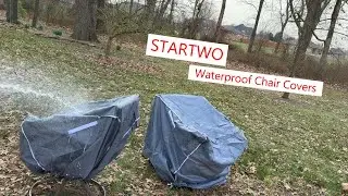 STARTWO Chair covers, durable and waterproof with straps! #chaircover #chaircovers #outdoordecor