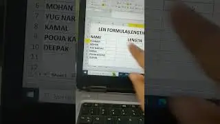Len(formula) Nice education. #computer # Len formula in Excel. # ms Excel
