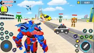 Robot Transform War 2026 | Новая игра про роботов-полицейских, реактивных динозавров и мотоциклис...