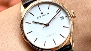 [ ĐẸP ] Đồng Hồ Zenith V&agrave;ng Đ&uacute;c 18k Đơn Gản, Sang Trọng Đẳng Cấp Size 38mm Đễ Đeo // BWATCH