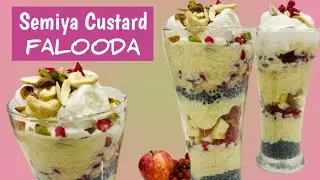 Vermicelli Custard  Falooda | Vermicelli Custard Recipe