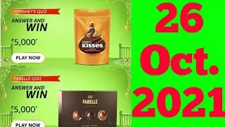 Amazon Headphone Finale Days, Hershey's Quiz And Fabelle Quiz Answers Today | 26 October 2021