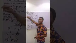 Zero and Negative powers of Indices 