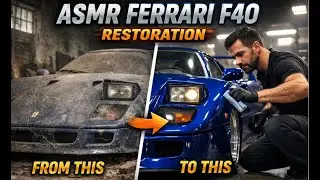 &ldquo;ASMR Ferrari F40 Restoration &ndash; From Old Garage to Shiny Blue Supercar&rdquo;
