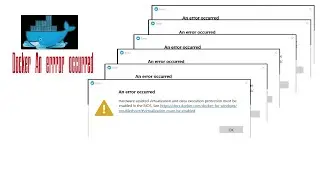 Docker An error occurred fix for windows