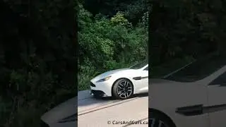 Aston Martin Vanquish Volante Turns Left - V12 Engine Sound #astonmartin #shorts