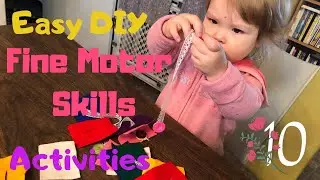 Занятия по развитию мелкой моторики для детей 1–3 лет | Простые самоделки | Щелчок пальцем | Мама...