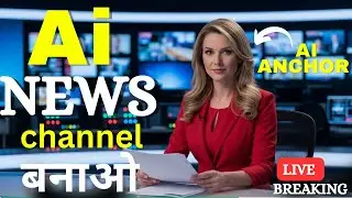 How to Create AI News Channel Videos | Step-by-Step Tutorial in Hindi | Make AI Anchor Video Easily