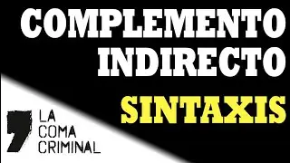 [Sintaxis] Complemento indirecto