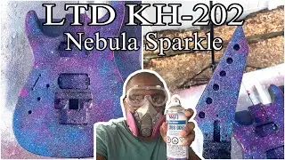 Refinishing My LTD KH-202 (Nebula Sparkle)