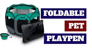 Best Foldable Pet Playpen Review | Portable Playpen | Amazon Pet Supplies | Pets Queen Tech | 2021
