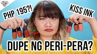 PHP 195 DUPE DAW NG PERIPERA INK VELVET?! | LUNA ORGANICS KISS INK REVIEW + WEAR TEST