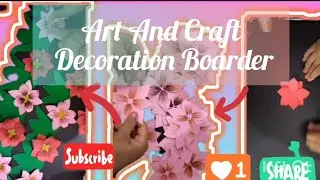 How to create a designer boarder for Display Board/ Classroom board/handcraft decoration