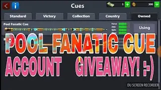 Pool Fanatic Cue Account Giveaway! | Miniclip 8 Ball Pool