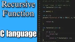 C Programming Tutorial: How to Implement Recursive Function in C Language for Efficient Programming