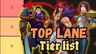 Ranking All Top Lane Champions on a Tier list! (Ranked/Urf) #leagueoflegends #shorts #gaming